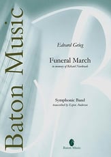 Funeral March in Memory of Rikard Nordraak Concert Band sheet music cover